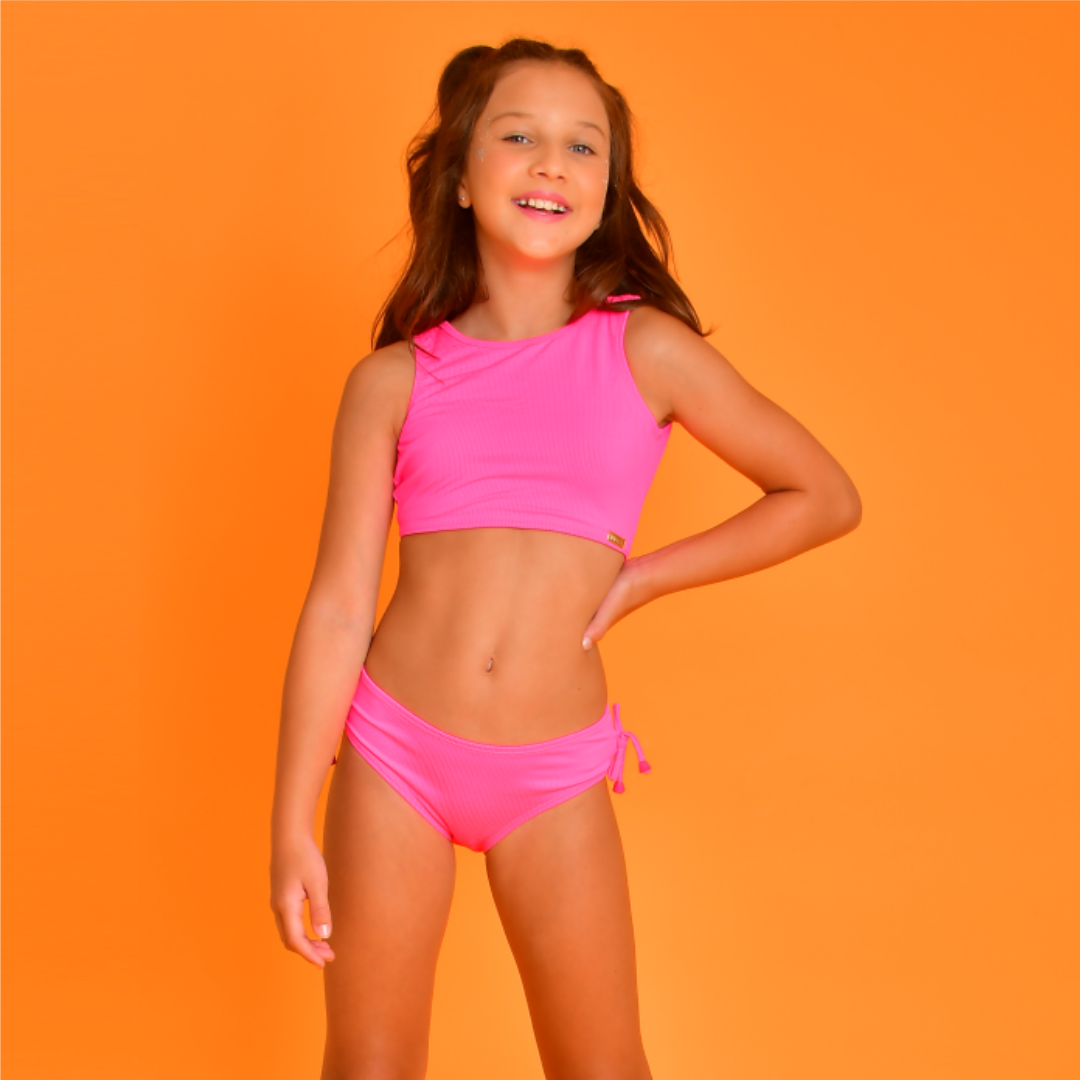 Biquíni Grace Pink Canelado