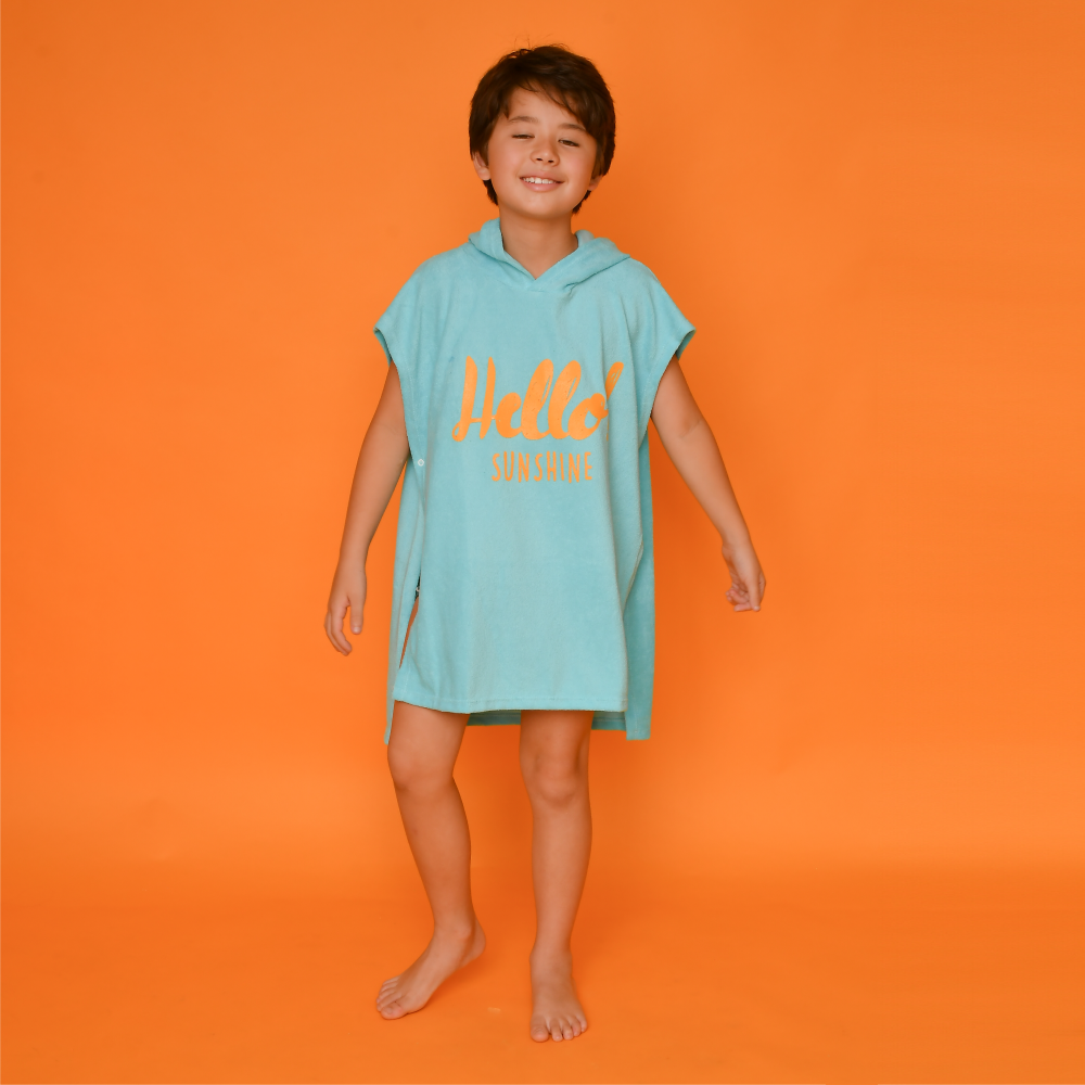 Saída Magah Infantil Poncho Hello