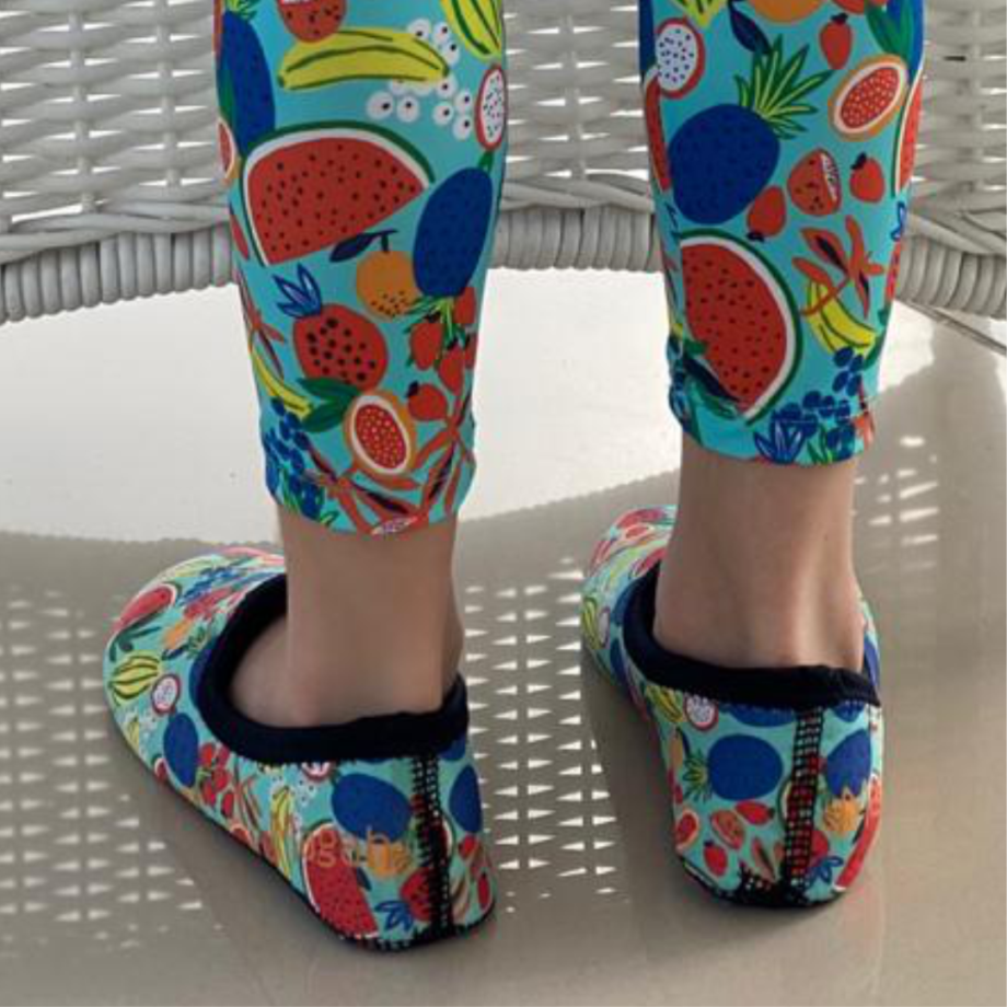 Sapatilha Neoprene Infantil Frutas Verde Água - Imagem 2
