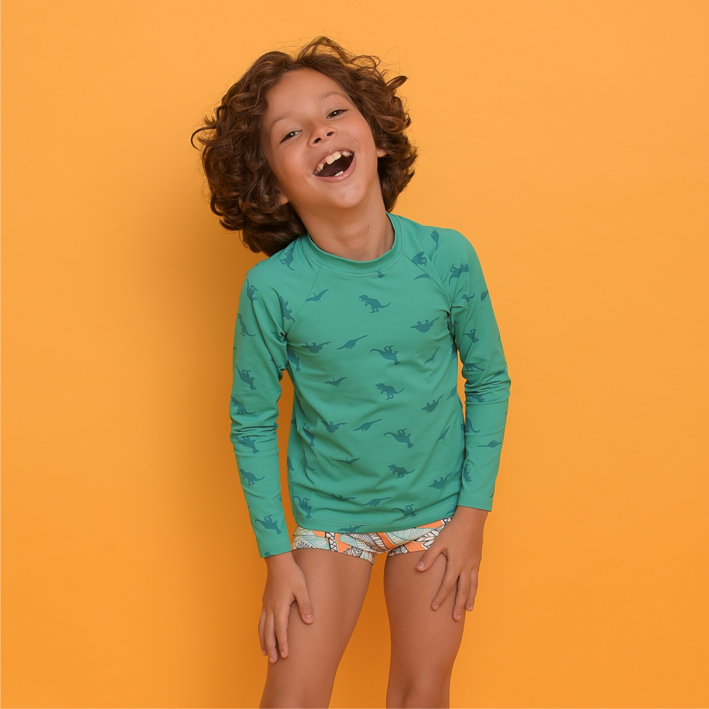 Blusa UV Dino - Molhou, revelou!