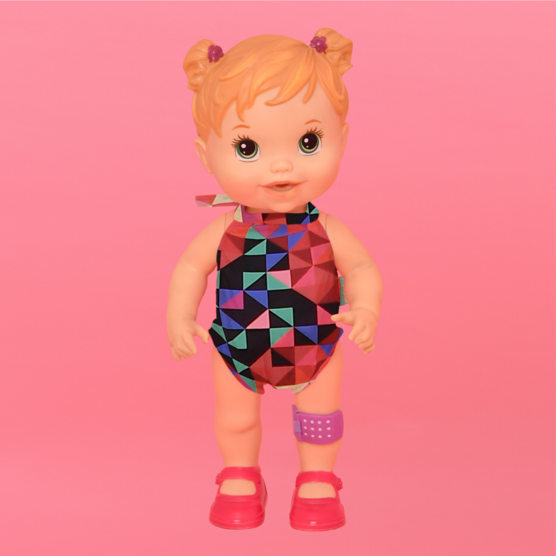 Acessório Magah Infantil Maiô Baby Alive Triângulo F