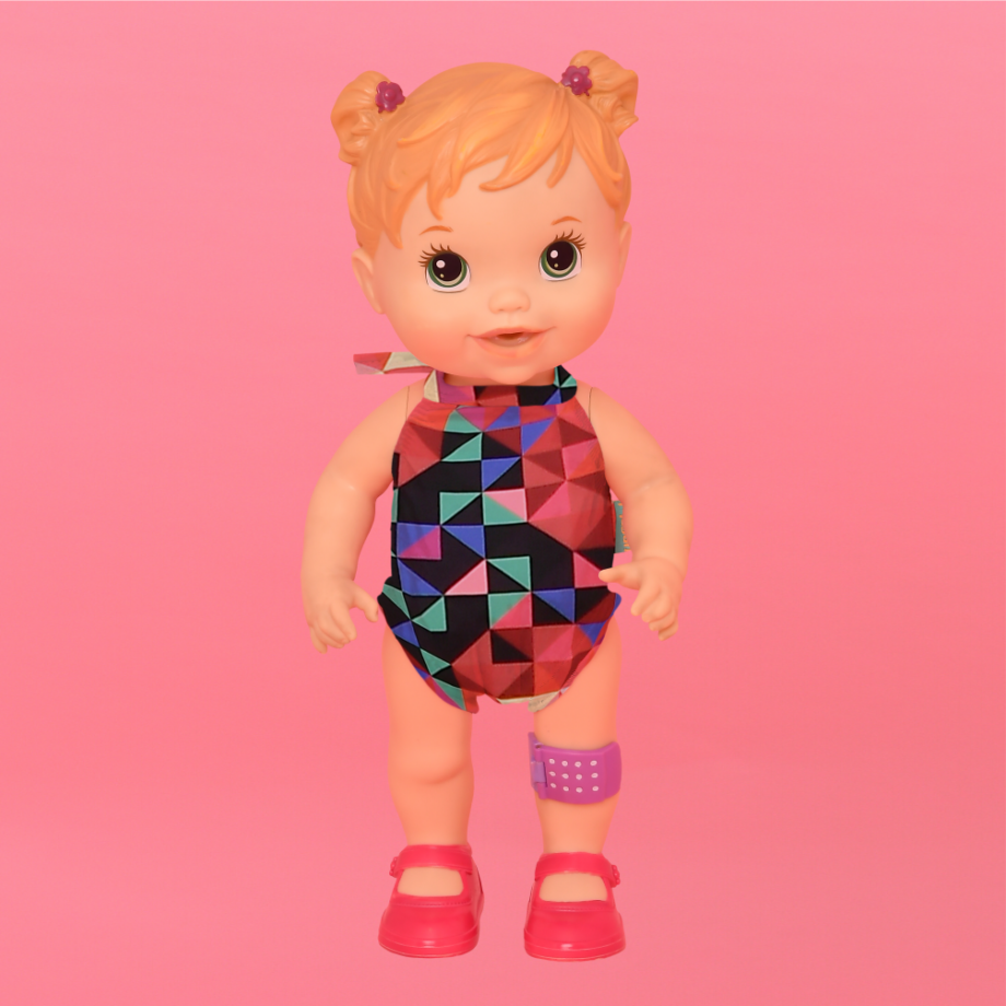 Acessório Magah Infantil Maiô Baby Alive Triângulo F