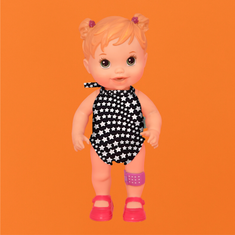 Acessório Magah Infantil Maiô Baby Alive Stars