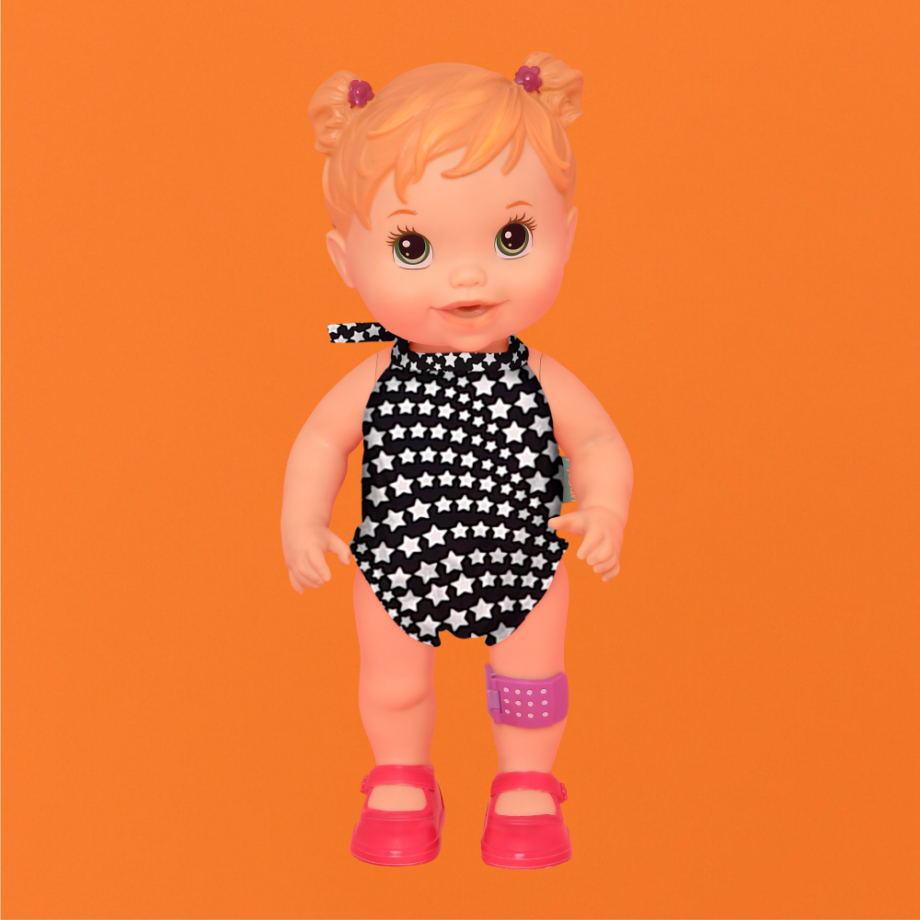 Acessório Magah Infantil Maiô Baby Alive Stars