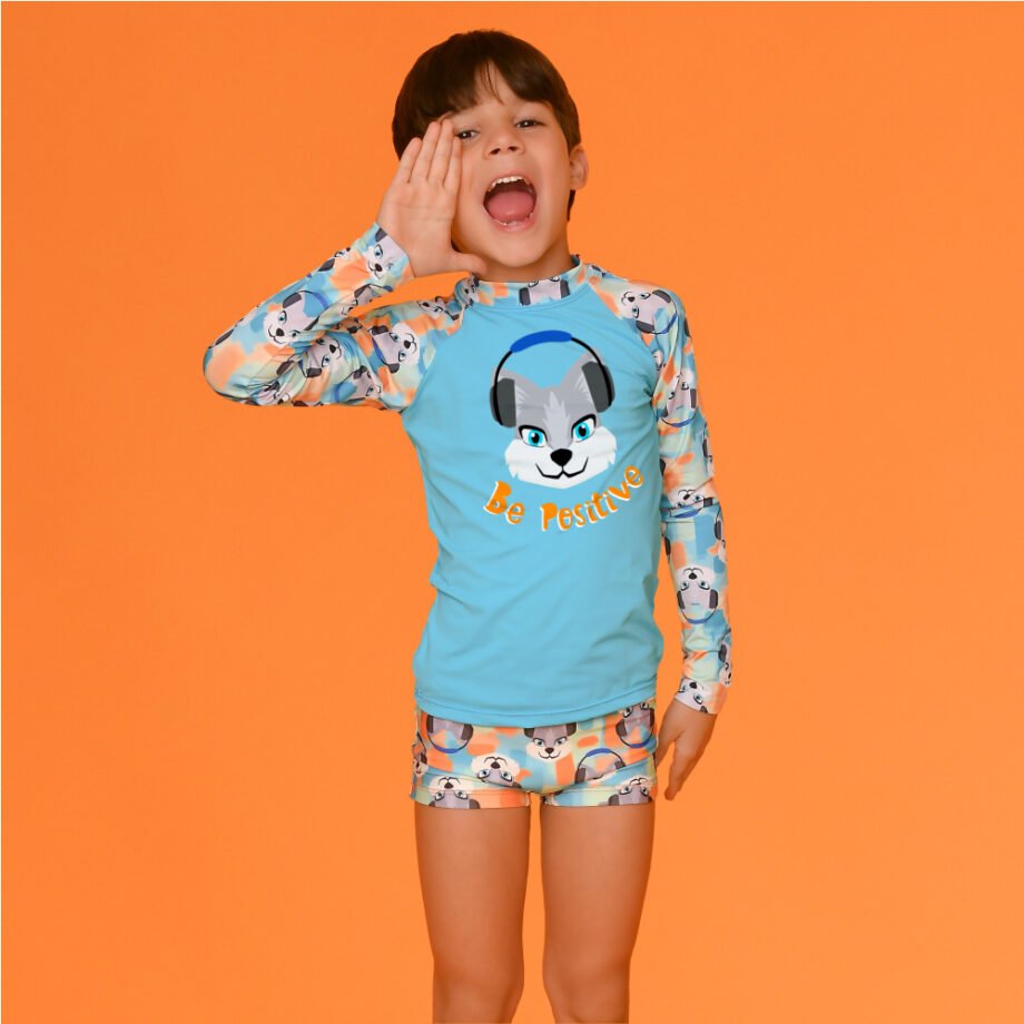 Blusa UV Magah Infantil Estampada Lobinho