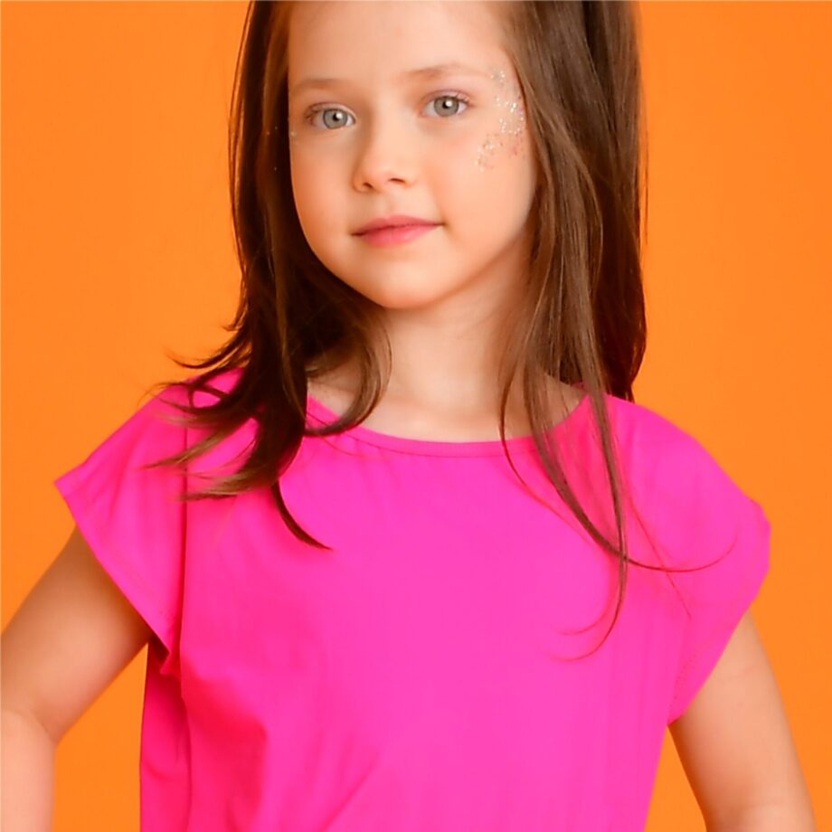 Saída Magah Infantil Vestido Daniela Pink - Imagem 2