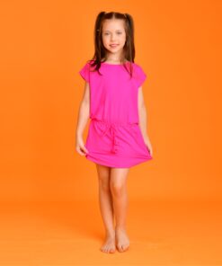Saída Magah Infantil Vestido Daniela Pink