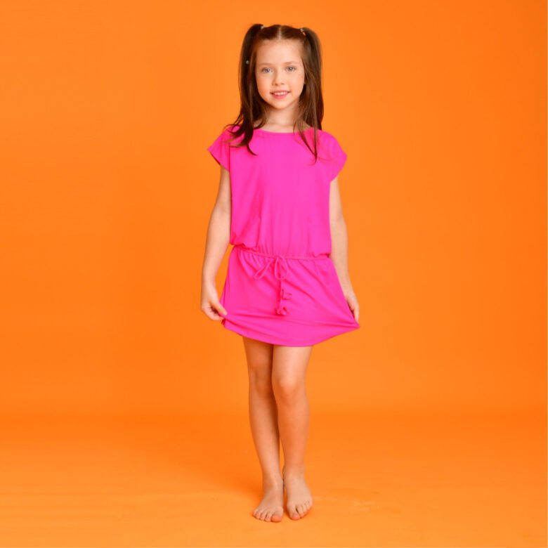 Saída Magah Infantil Vestido Daniela Pink