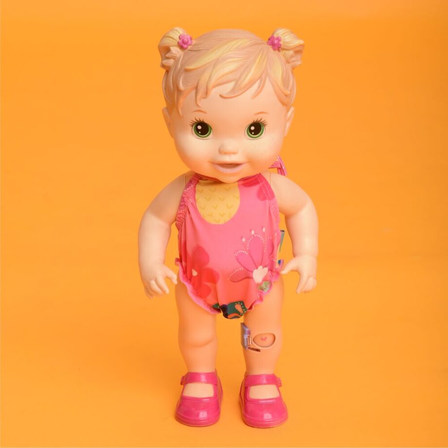 Acessório Magah Infantil Maiô Baby Alive Borboleta Rosa