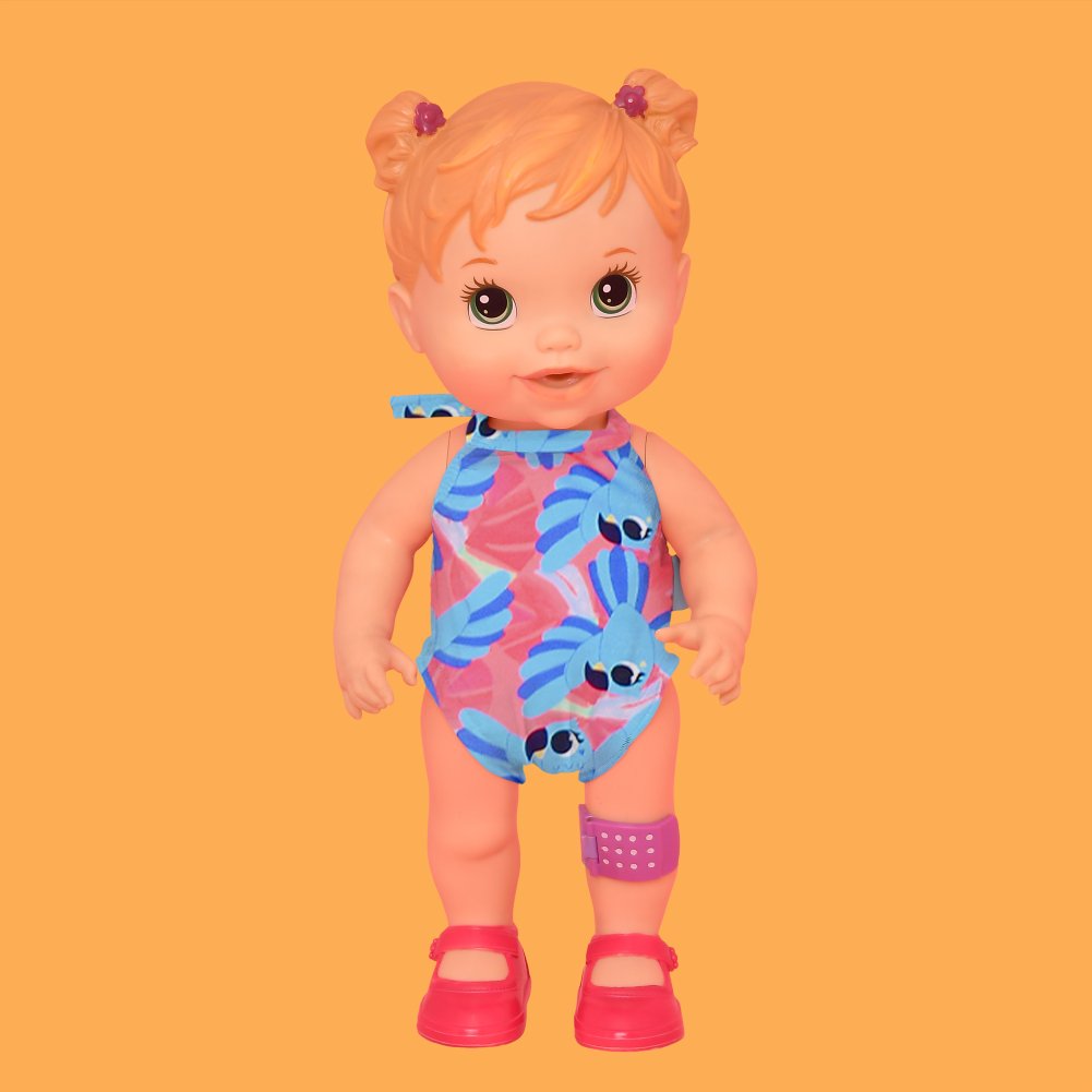 Acessório Magah Infantil Maiô Boneca Arara Azul