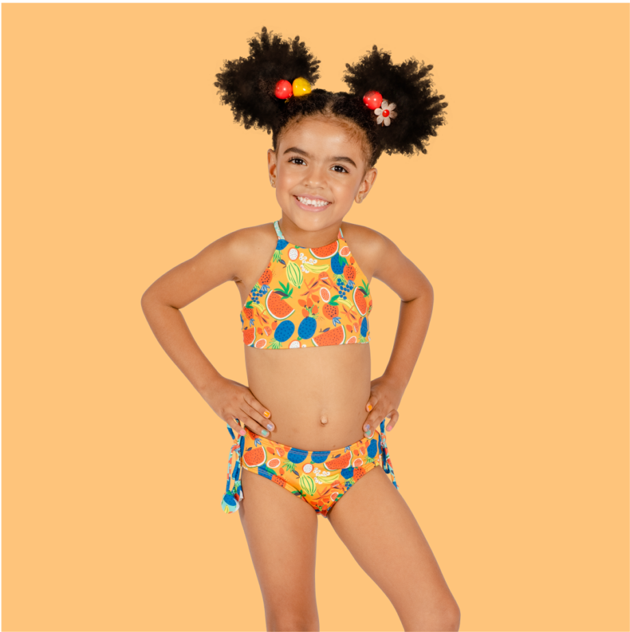 Biquíni Infantil Adriana Dupla Face Frutas - Image 2