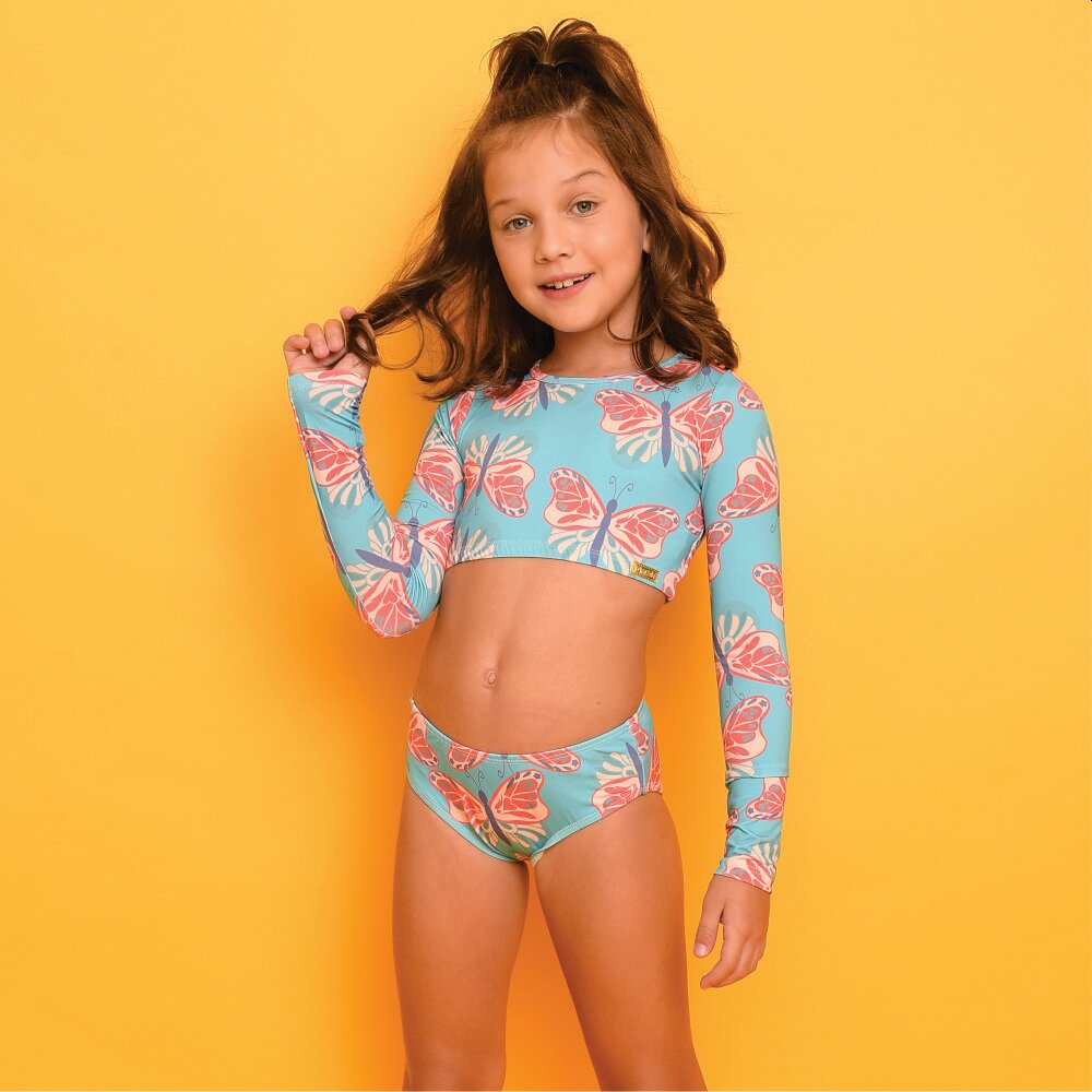 Biquíni Magah Infantil Cropped Duda Borboleta