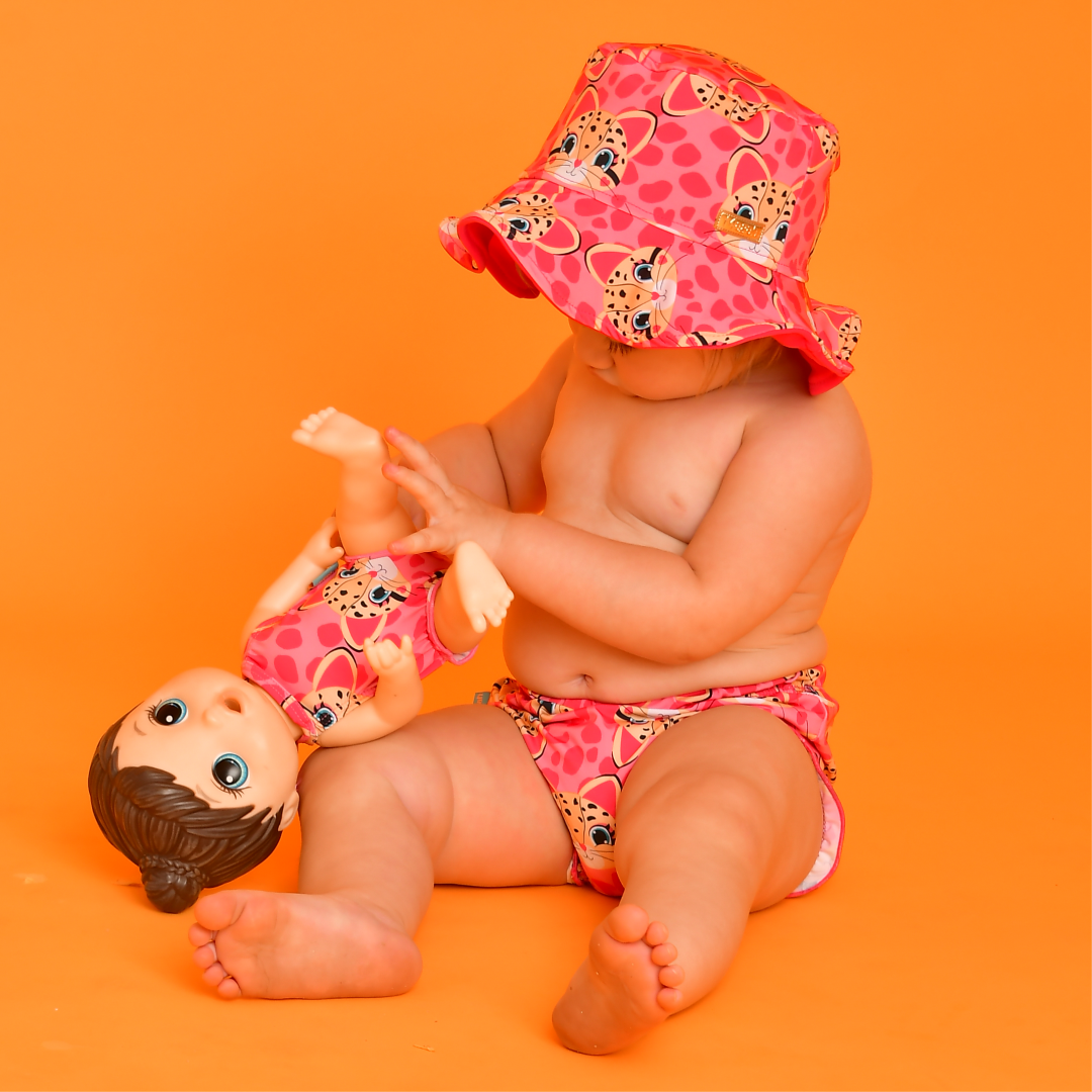 Conjunto Magah Infantil Meu Primeiro Tibum Gato Maracujá
