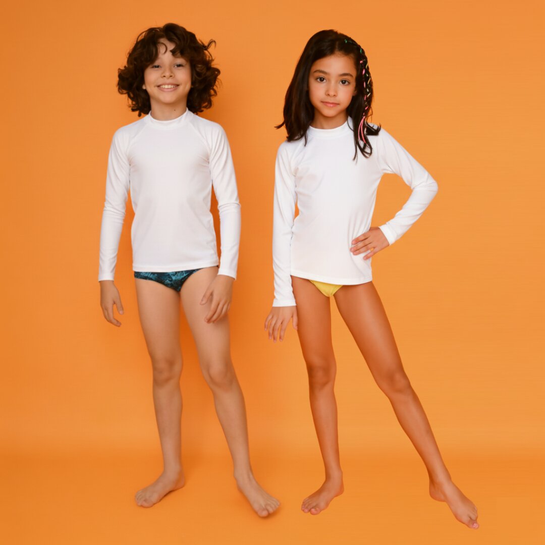 Blusa UV Branca - Proteção Solar UV 50+