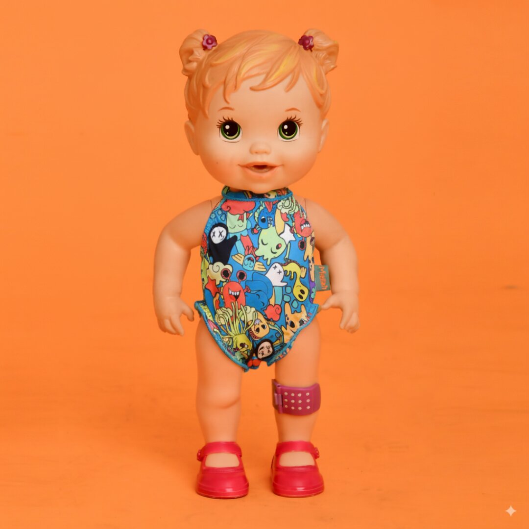 Mini Maiô Boneca Monstrinhos