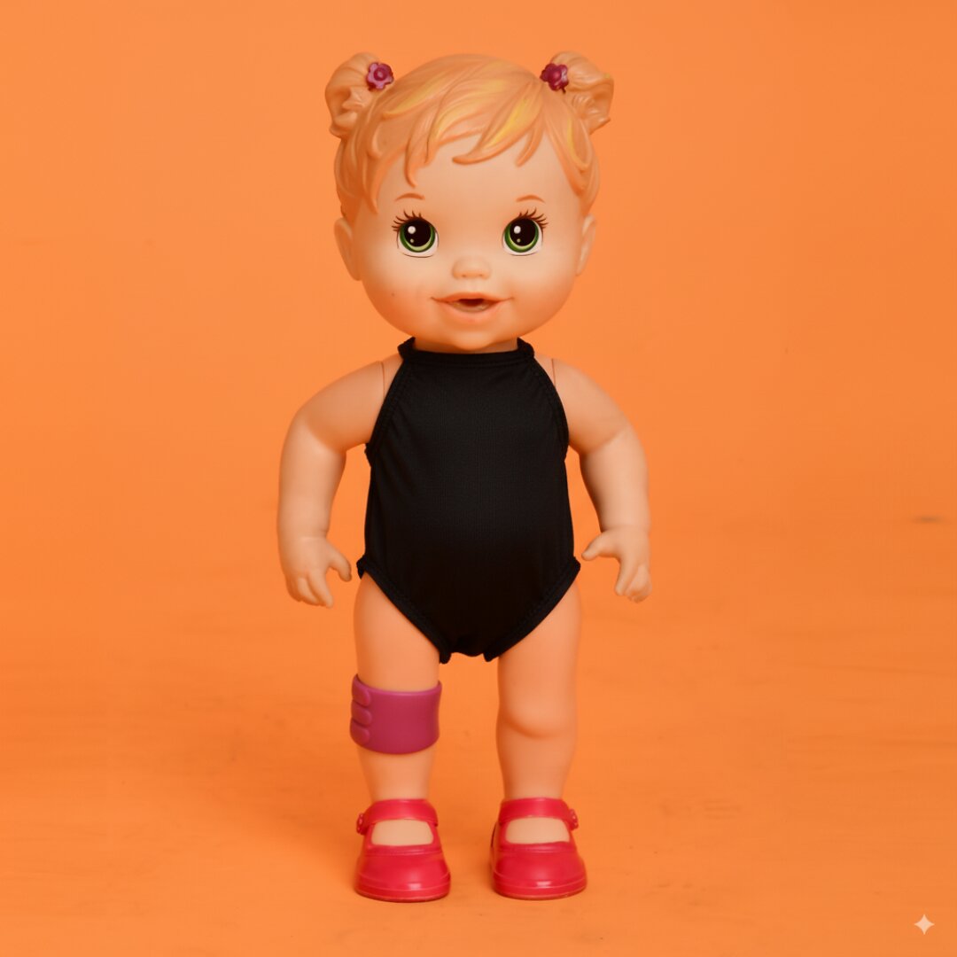 Mini Maiô Boneca Preto