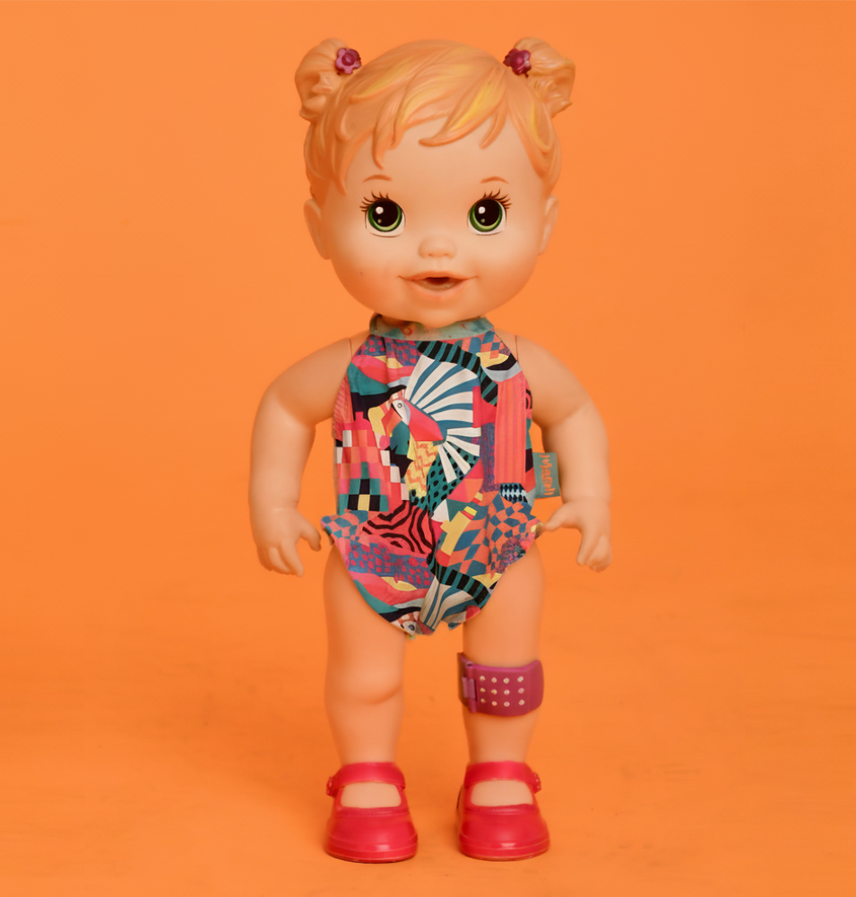 Mini Maiô Boneca Tropicolor