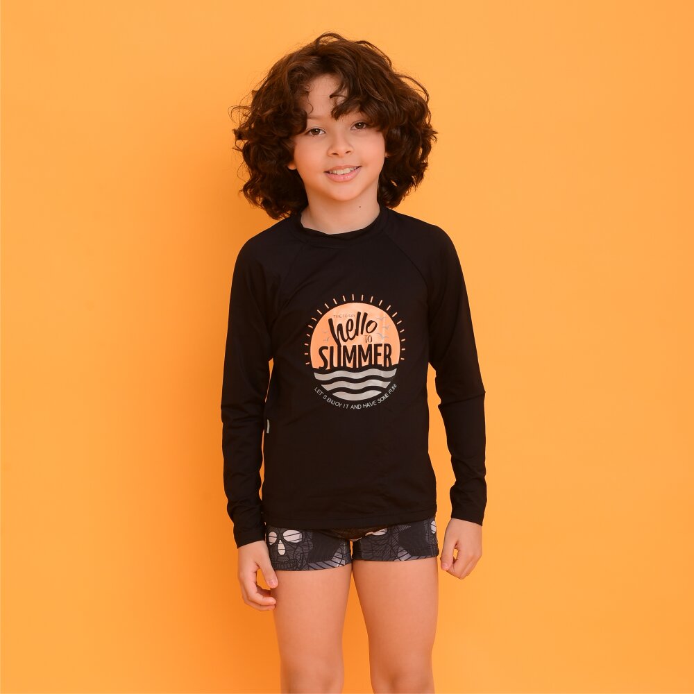 Blusa UV Magah Infantil Estampada Hello