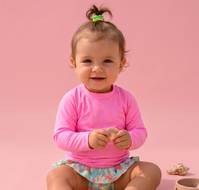 Blusa UV Rosa Médio