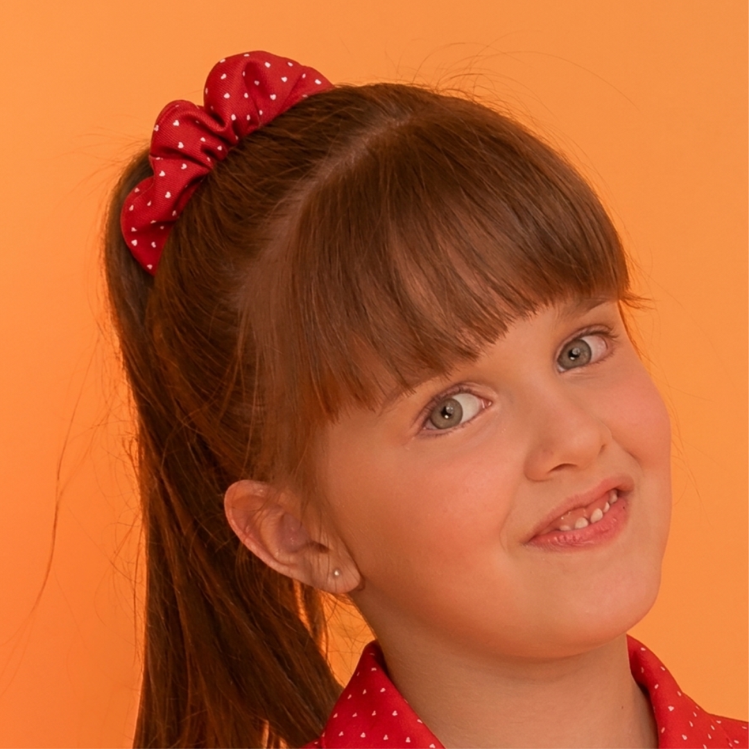 Acessório Scrunchie Poá